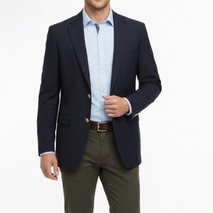 Hart Schafner & Marx Nordstrom Classic Navy Wool Blazer Size 42XL